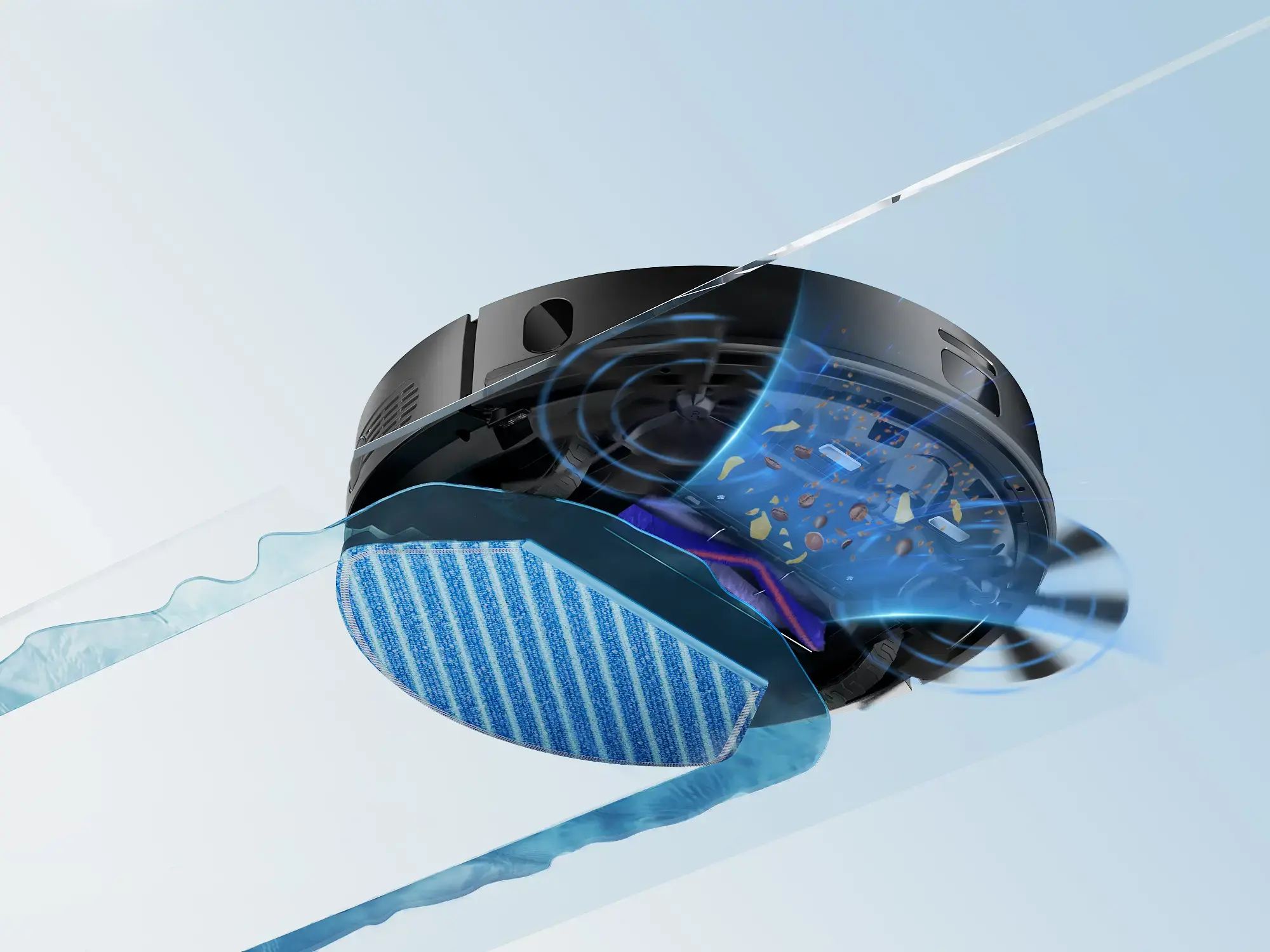 Dulkių siurblys-robotas Midea M7 Evo, Juoda