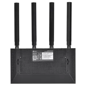TP-Link Archer AX1500 Wi-Fi 6 maršrutizatorius, "Wi-Fi 6" (802.11ax), trijų dažnių (2,4 GHz / 5 GHz / 5 GHz), Ethernet LAN, juodas, stalinis maršrutizatorius