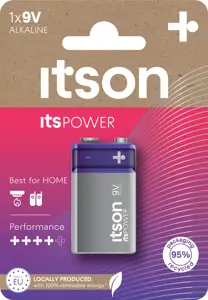 itson itsPOWER baterija šarminė 6LR61IPO/1CP 9V