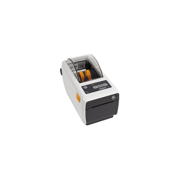 Zebra ZD411-HC, 8 taškų/mm (203 dpi), RTC, USB, USB Host, BT (BLE), Ethernet, EPLII, ZPLII, rinkinys (USB), baltas