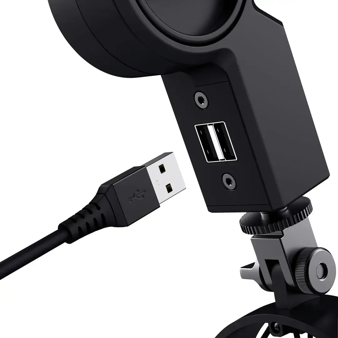 "Trust GXT 255+ Onyx", kompiuterio mikrofonas, 30-18000 Hz, 24 bitų, 96 kHz, 130 dB, kardioidinis