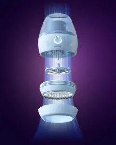 Philips 1000 series GCA2100/20, Blue, Stainless steel, Battery, 90 min, 75 mm, 73 mm