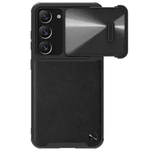 Nillkin CamShield odinis S dėklas Samsung Galaxy S23+ su kameros dangteliu juodas