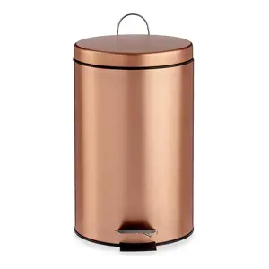 Pedal bin Metal Copper Plastic 12 L (25 x 39,5 x 32 cm)