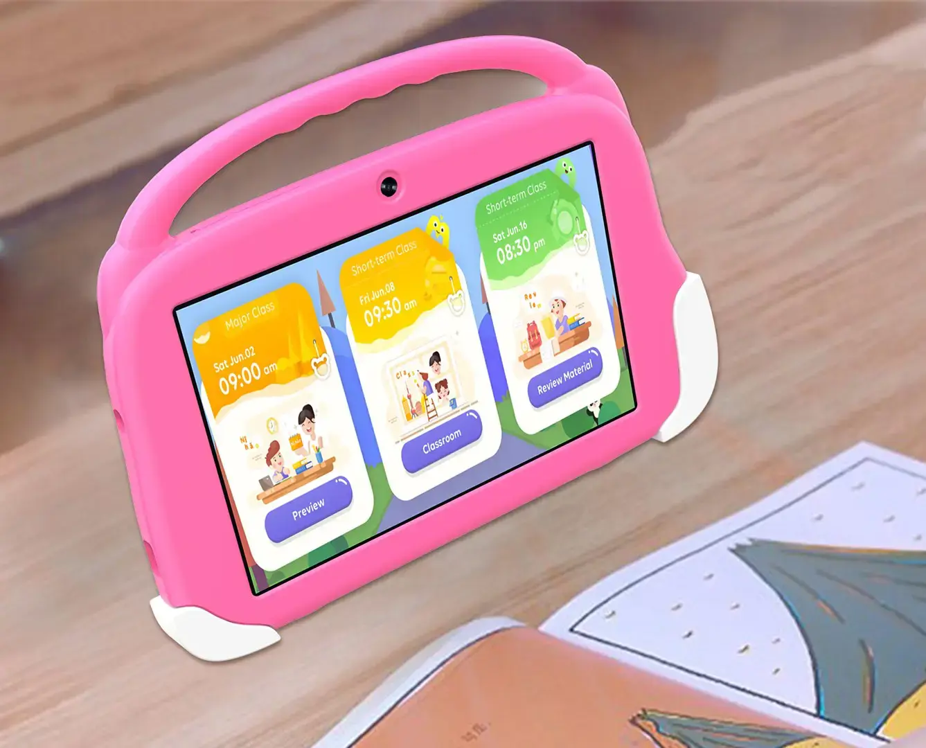 Planšetinis kompiuteris vaikamsTAB8 4G BLOW 4/64GB rožinės spalvos + dėklas