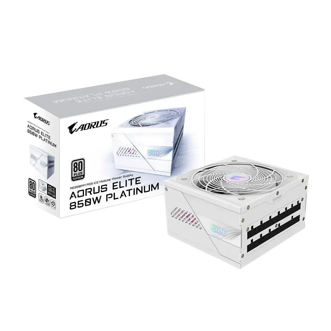Maitinimo blokas GIGABYTE GP-AE850PM PG5 ICE, 850 W, 80 PLUS Platinum