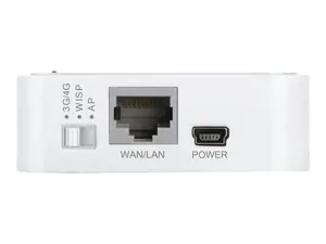 "TP-Link" nešiojamasis 3G/4G belaidis N maršrutizatorius, "Wi-Fi 4" (802.11n), vienos juostos (2,4 GHz), Ethernet LAN, 3G, pilkas, baltas, nešiojamasis maršrutizatorius