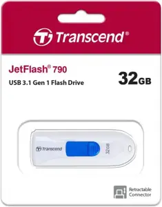 TRANSCEND JetFlash790 32GB USB 3.0, balta