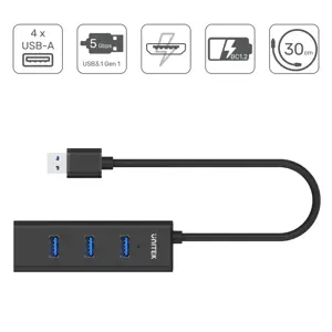 UNITEK Y-3089 Unitek šakotuvas 4x USB 3.0. Y-3089