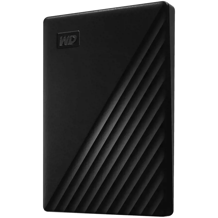"WD My Passport" 1 TB nešiojamasis kietasis diskas USB3.0 USB2.0 suderinamas su USB2.0, juodas Mažmeninė prekyba