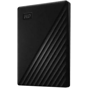 "WD My Passport" 1 TB nešiojamasis kietasis diskas USB3.0 USB2.0 suderinamas su USB2.0, juodas Mažmeninė prekyba