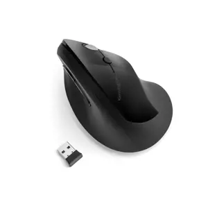 "Kensington Pro Fit® Ergo" vertikali belaidė pelė, dešinioji, optinė, RF belaidė, 1600 DPI, juoda