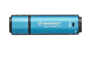 KINGSTON 128GB IronKey Vault Privacy 50 USB AES-256 Encrypted FIPS 197