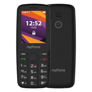 myPhone 6410 LTE | Black | 2.4 " | TFT | 64 MB | 128 MB | Dual SIM | Nano SIM | USB version Type-C | Built-in camera | Main camera resolution 0.3 MP | 1400 mAh