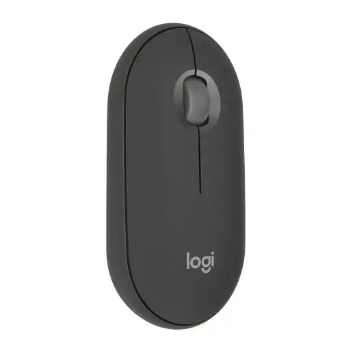"Logitech Pebble 2 M350s", dvipusis, optinis, RF belaidis + "Bluetooth", 4000 DPI, grafito spalvos