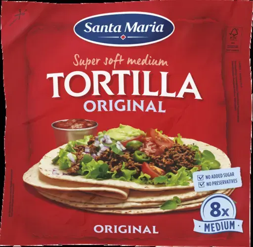 Tortilijos SANTA MARIA 8 pack 320Gx12