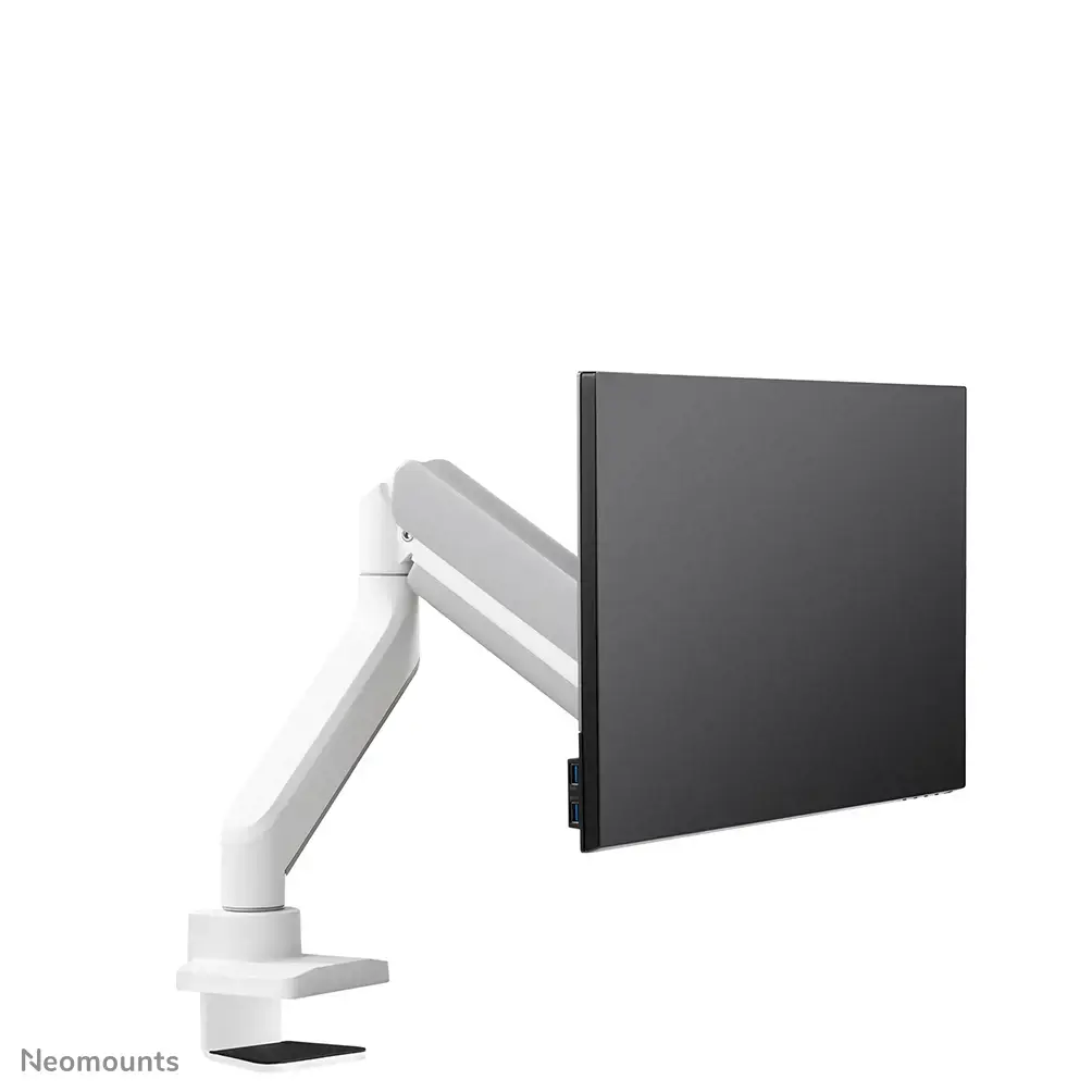 "Neomounts by Newstar" monitoriaus laikiklis ant stalo, tvirtinimas per laikiklį / varžtą, 15 kg, 43,2 cm (17"), 106,7 cm (42"), 100 x 100 mm, baltas