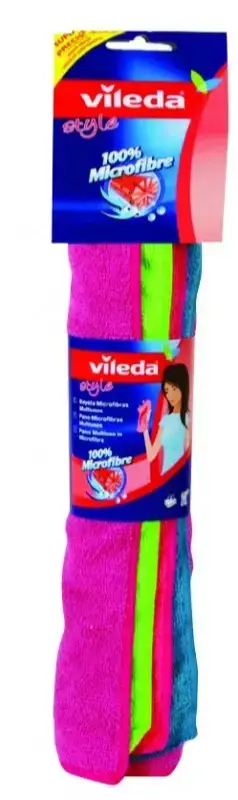 Valymo šluostė "Vileda" mikropluošto šluostė "Colors Extra Large" 4 vnt.