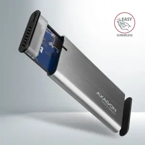 AXAGON EEM2-SG2 USB-C 3.2 Gen 2 - M.2 NVMe / SATA SSD 30-80 mm ALU dėžutė