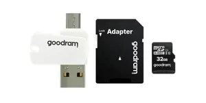 Goodram M1A4 All in One, 32 GB, MicroSDHC, Class 10, UHS-I, 100 MB/s, 10 MB/s