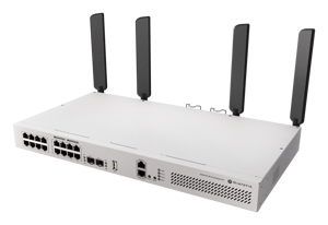 MikroTik Cloud Router Switch with RouterOS L5 Rackmount Case | CRS418-8P-8G-2S+5axQ2axQ-RM