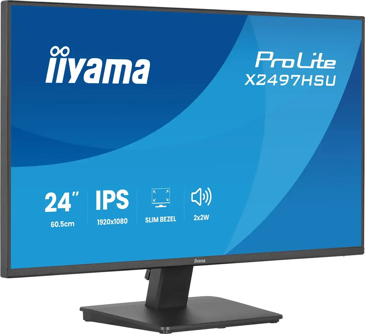 iiyama ProLite X2497HSU-B1 computer monitor 60.5 cm (23.8") 1920 x 1080 pixels Full HD LED Black