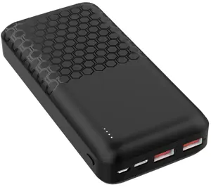 Platinet akumuliatorių baterija 20000mAh PD QC, juoda (45932)