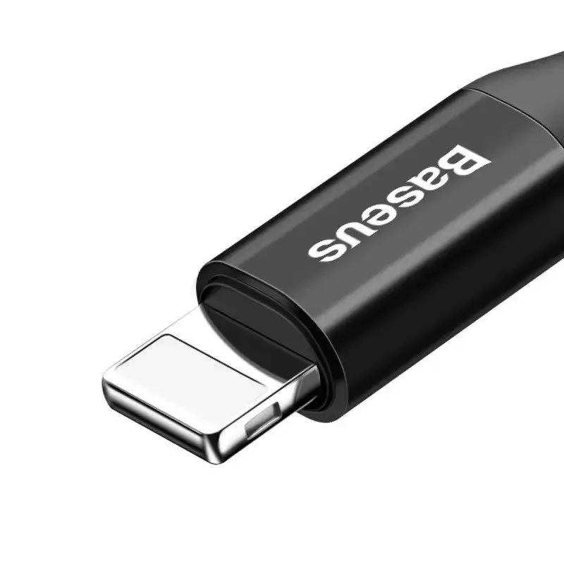Kabelis Baseus spiralinis USB2.0 A kištukas - IP lightning kištukas 1 m. su nailoniniu šarvu Fish ey