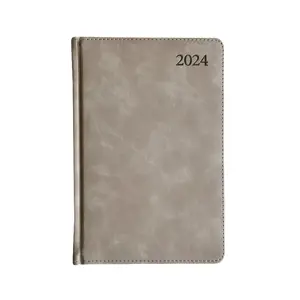 Kalendorius PREMIER PLUS  2024, PU, A5, šviesi kakava
