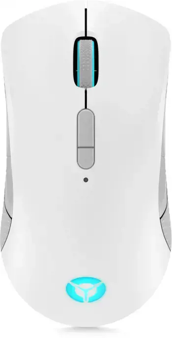 "Lenovo Legion M600" belaidis žaidimų, dvipusis, optinis, RF belaidis + "Bluetooth" + A tipo USB, 16000 DPI, 1 ms, žalias, baltas