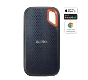 External SSD SANDISK Extreme 8TB USB-C Write speed 1000 MBytes/sec Read speed 1050 MBytes/sec SDSSD…