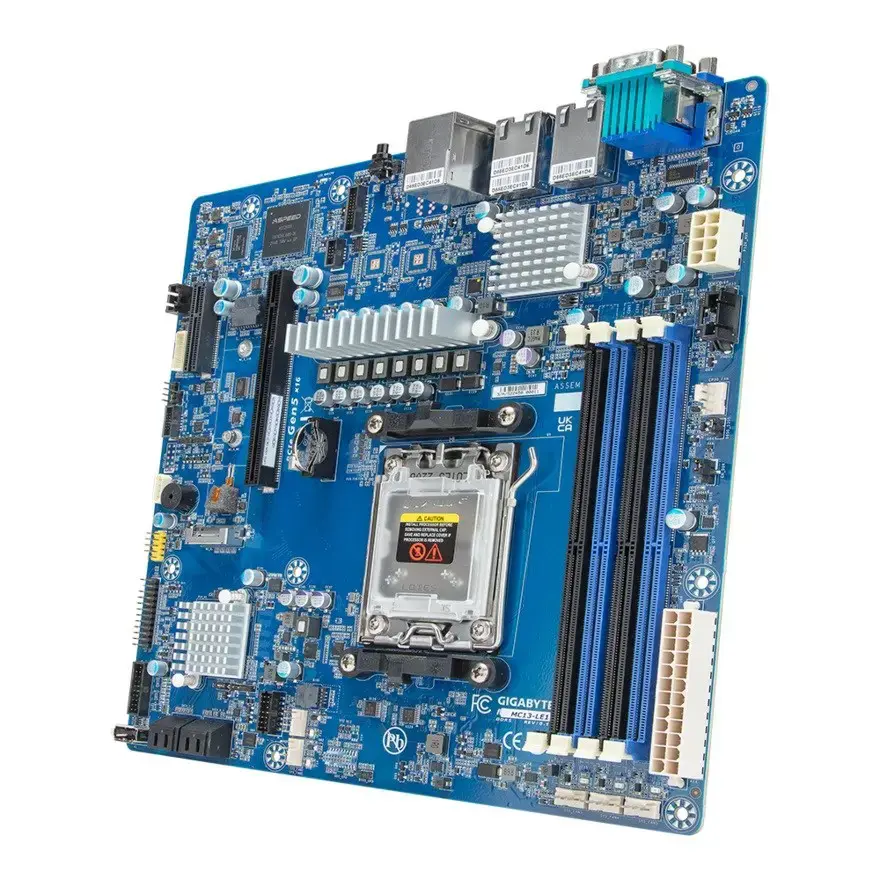 Motherboard - Gigabyte MC13-LE1 1x AM5 AMD Epyc 4004/Ryzen 7000/Ryzen 9000 B650E.