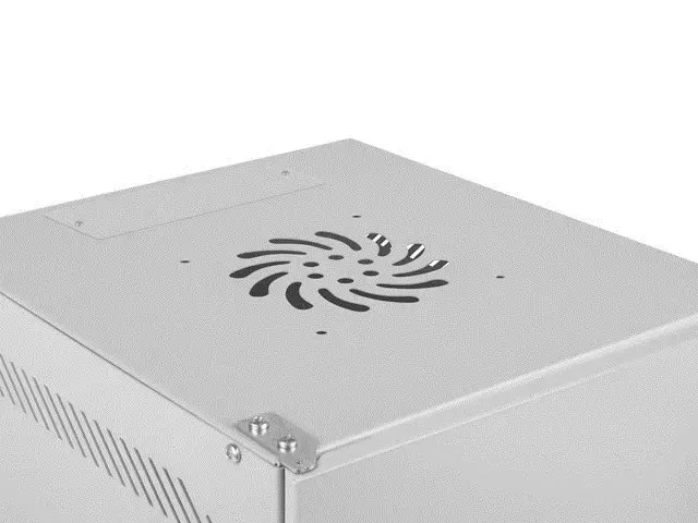 LANBERG Stovo spinta 10 colių sieninė 4U 280x310 pilka su metalinėmis durelėmis plokščia pakuotė