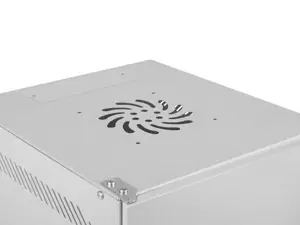 LANBERG Stovo spinta 10 colių sieninė 4U 280x310 pilka su metalinėmis durelėmis plokščia pakuotė