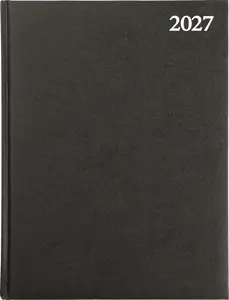 Darbo knyga STANDARD 2027, PVC, A4, juoda (Baltic)