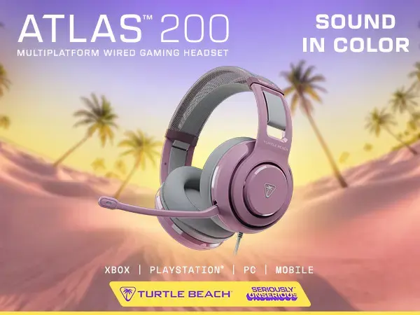 Turtle Beach headset Atlas 200 MultiPlatform, lilac mist
