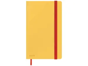 Užrašų knygelė LEITZ COSY A5, 80 lapų, langeliais, geltona