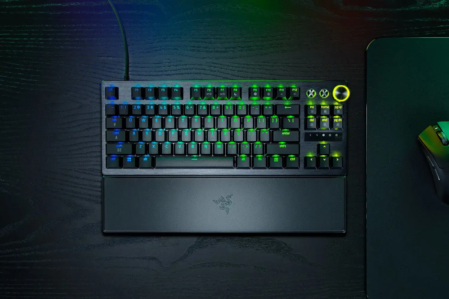Razer Huntsman V3 Pro Tenkeyless 8KHz | Gaming keyboard | Wired | US | Razer Analog Optical Switch Gen-2 | Black