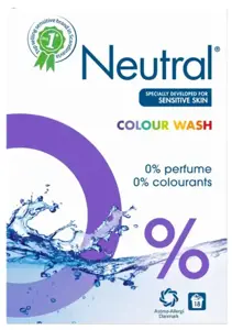 NEUTRAL skalbimo milteliai Colour Wash, 18W, 1,188kg
