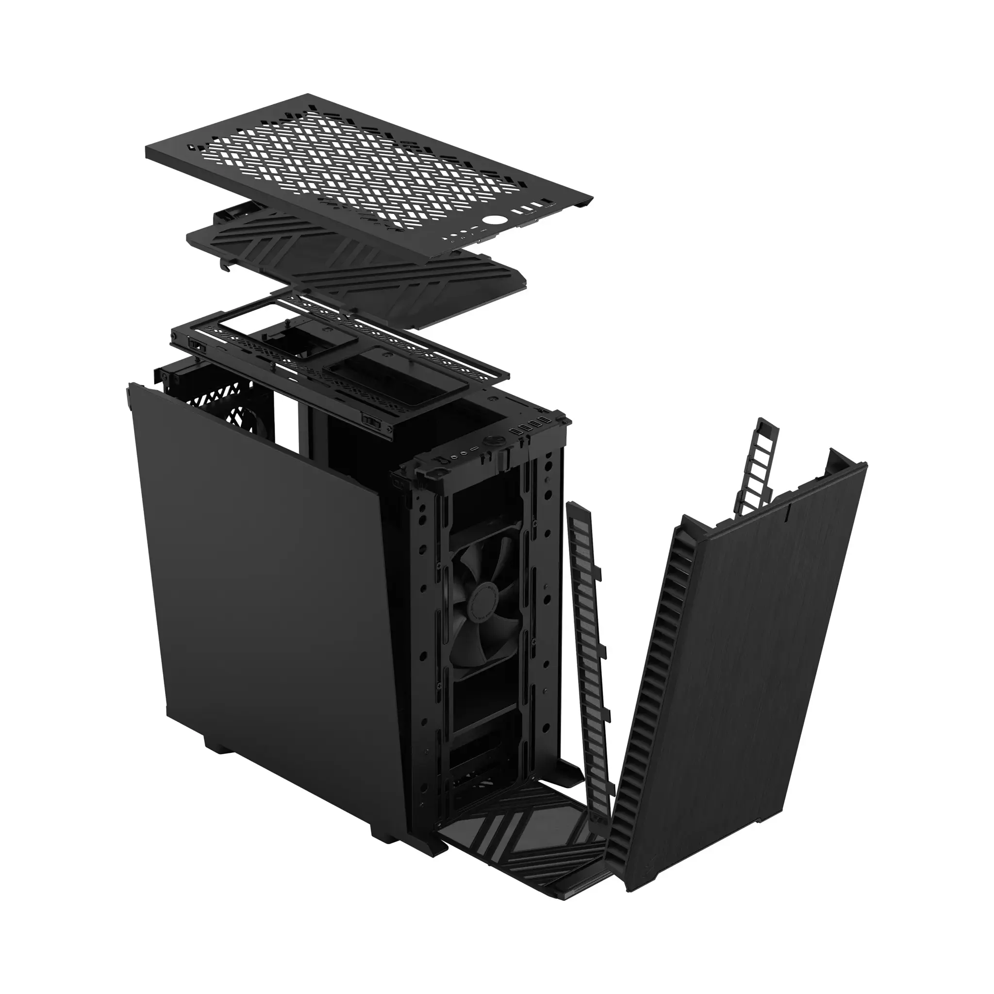 Fractal Design Define 7 Mini Black Solid, mATX, Mini-DTX, Mini ITX, maitinimo šaltinis pridedamas Ne