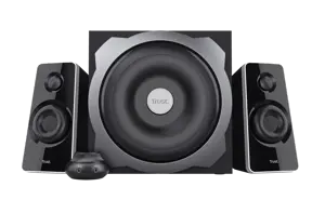 "Trust Tytan", 2.1 kanalo, 60 W, universalus, juodas, infraraudonųjų spindulių, rotacinis