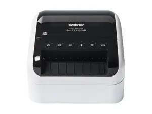 Brother QL-1110NWB, DK, tiesioginio terminio spausdinimo, 300 x 300 DPI, 110 mm/s, laidinis ir belaidis, juodas, baltas