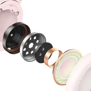 Belaidės ausinės "Baseus Encok D02 PRO" (rožinės spalvos)