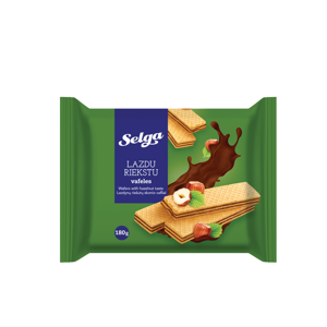 Vafliai SELGA, riešutiniai, 180 g