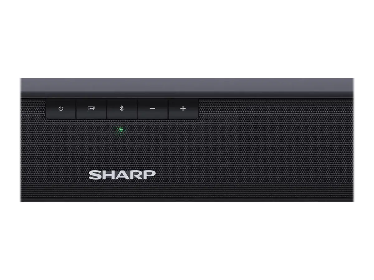 "Sharp HT-SB110", 2.0 kanalai, 90 W, juoda, CE (EMC), CB (sauga), ErP (energija), laidinis ir belaidis, 220-240 V