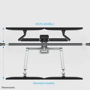 "Neomounts by Newstar" monitoriaus laikiklis ant stalo, tvirtinimas per stalą, 9 kg, 43,2 cm (17"), 81,3 cm (32"), 100 x 100 mm, juodas
