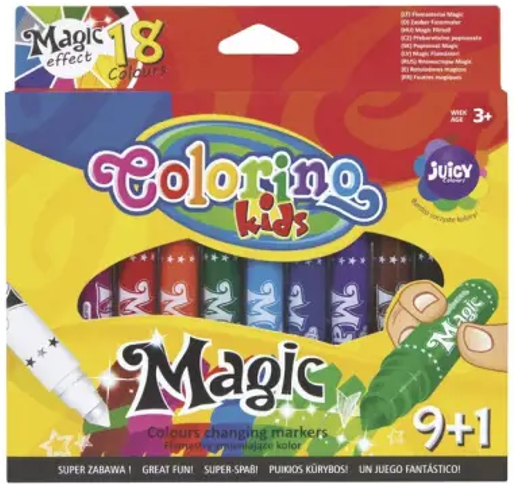 Flomasteriai Colorino Kids Magic keičiantys spalvas, 9+1 spalvų