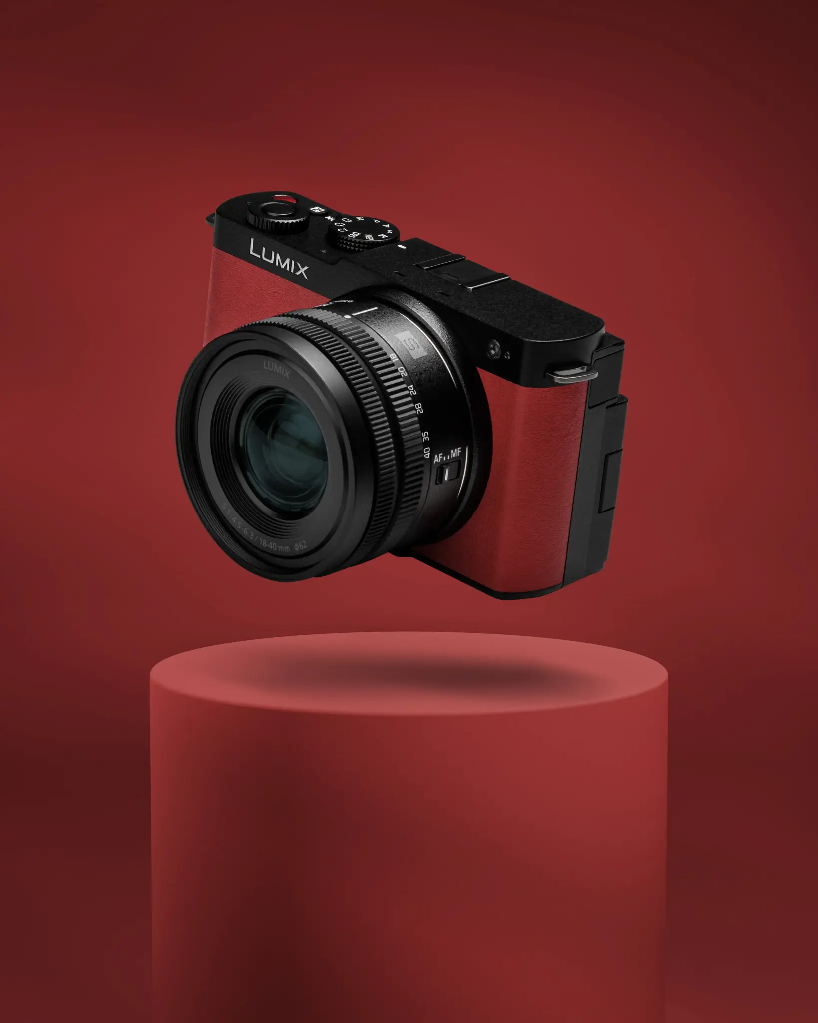 Panasonic Lumix DC-S9 body, crimson red