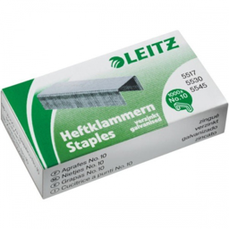 Leitz 55770000, Staples pack, 4 mm, Fixing, 1000 staples, Galvanized steel, Stainless steel