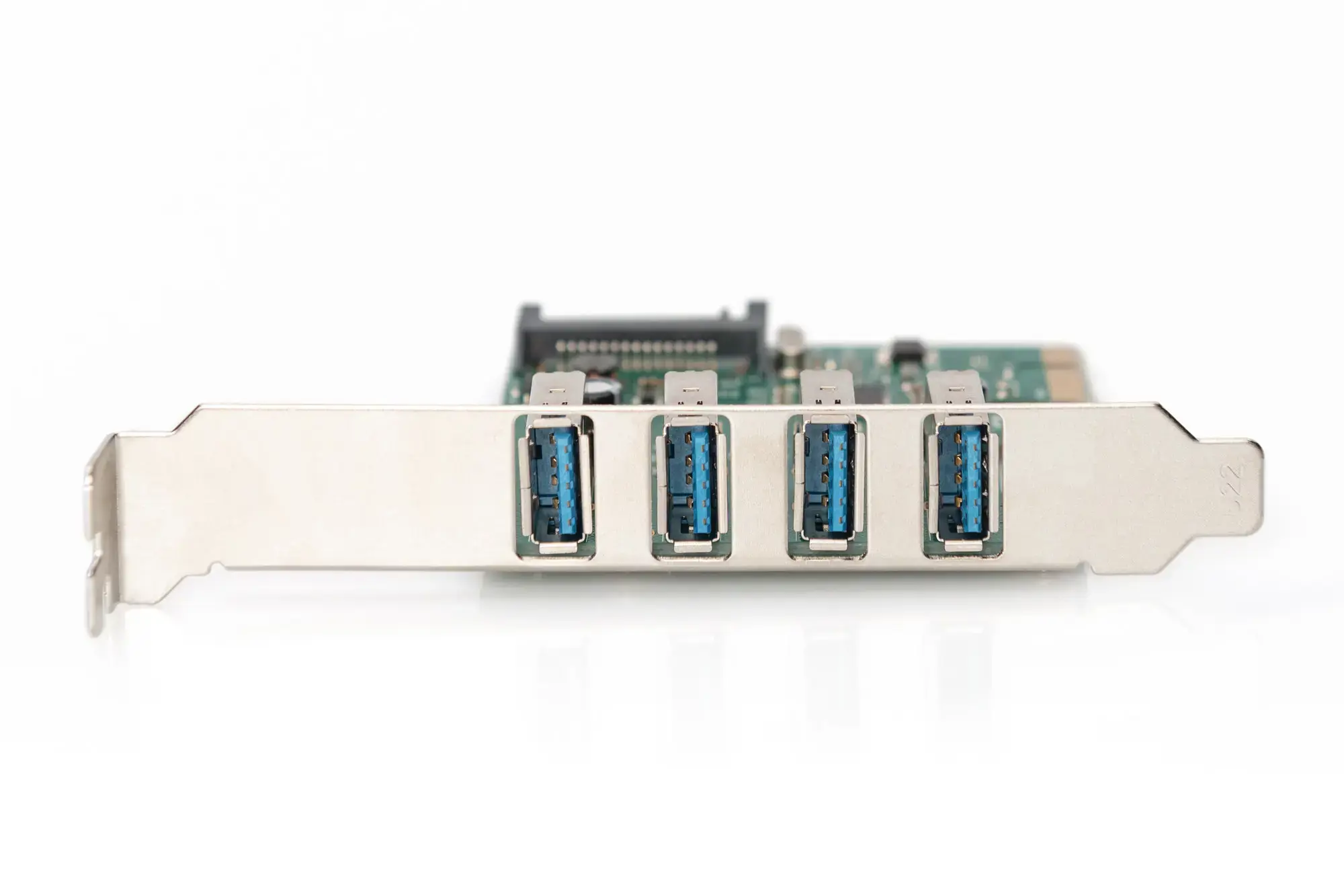 DIGITUS USB 3.0 4 prievadų PCI Express papildoma plokštė 4 prievadai A / F Išorinis VL805 mikroschemų rinkinys